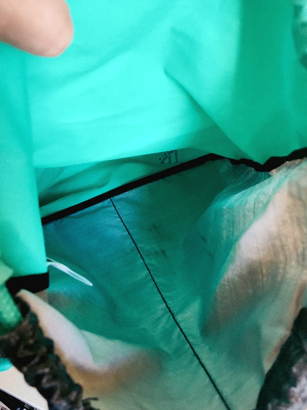 Adidas Drawstring Gym Sack in Teal & Charcoal - Picture 5 of 8